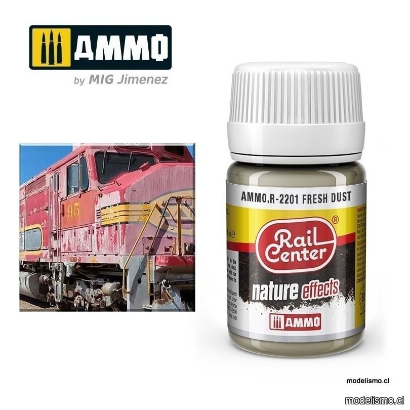 AMMO.R-2201 RAIL-CENTER Polvo Fresco (35 mL) AMMO.R-2201 RAIL-CENTER Polvo Fresco (35 mL)