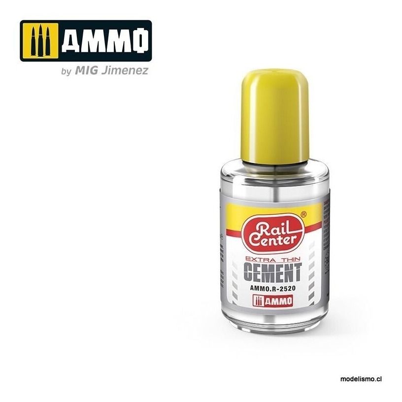 reserva anticipada AMMO.R-2520 RAIL-CENTER Pegamento Extrafino (30mL)