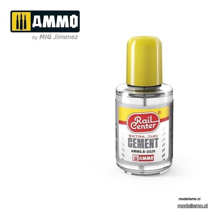 reserva anticipada AMMO.R-2520 RAIL-CENTER Pegamento Extrafino (30mL) reserva anticipada AMMO.R-2520 RAIL-CENTER Pegamento Extrafino (30mL)