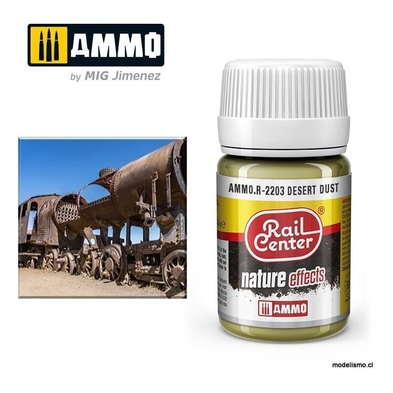 AMMO.R-2203 RAIL-CENTER Polvo Desértico (35 mL) AMMO.R-2203 RAIL-CENTER Polvo Desértico (35 mL)