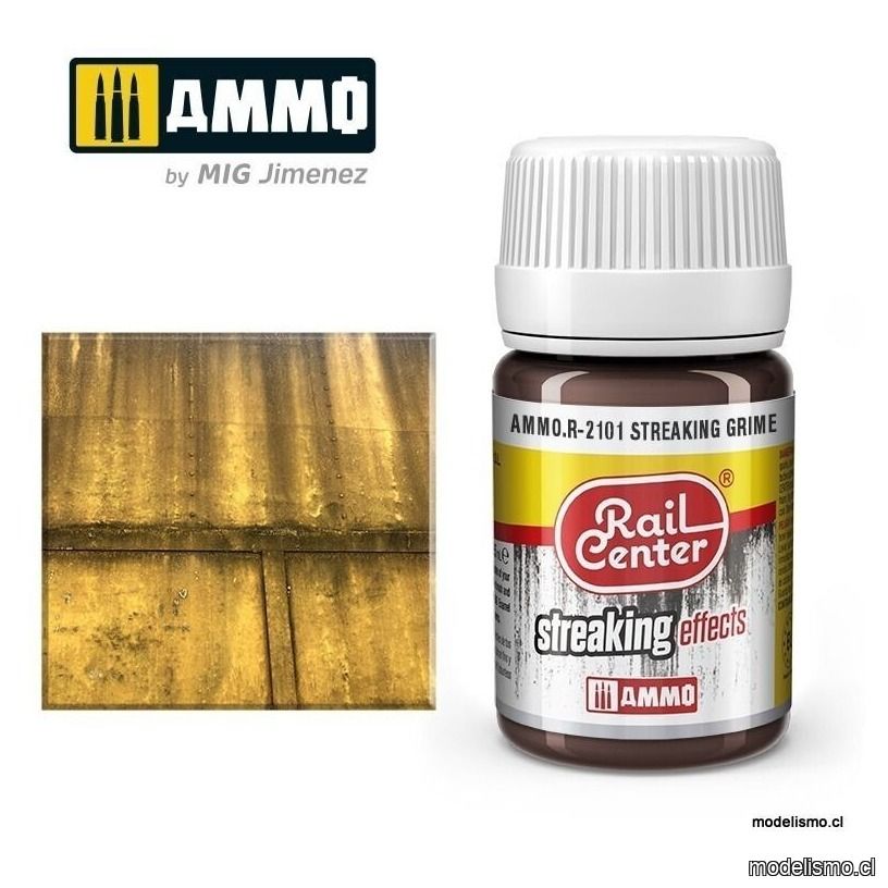 AMMO.R-2101 RAIL-CENTER Suciedad Escurrida (35 mL) AMMO.R-2101 RAIL-CENTER Suciedad Escurrida (35 mL)