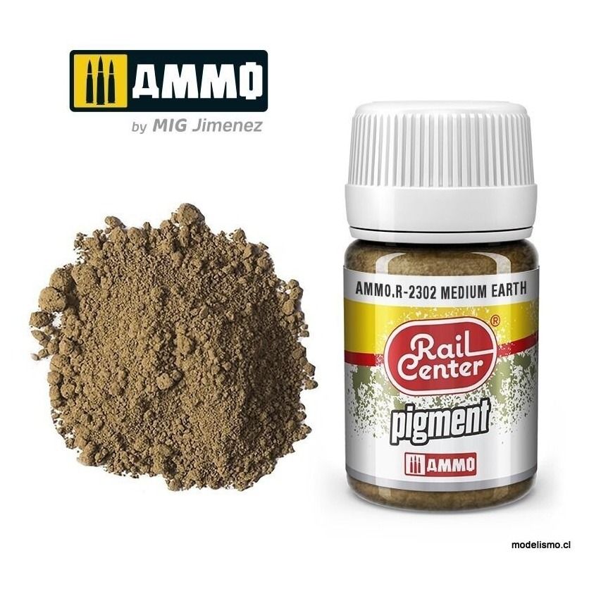 AMMO.R-2302 RAIL-CENTER Pigment Tierra Media (35 mL)