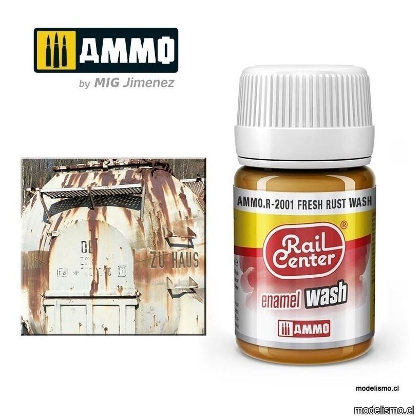 AMMO.R-2001 RAIL-CENTER Lavado Óxido Fresco (35 mL)