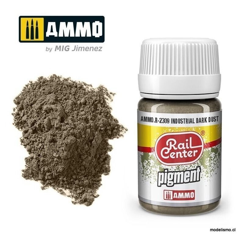 AMMO.R-2309 RAIL-CENTER Pigment Polvo Industrial Oscuro (35 mL)