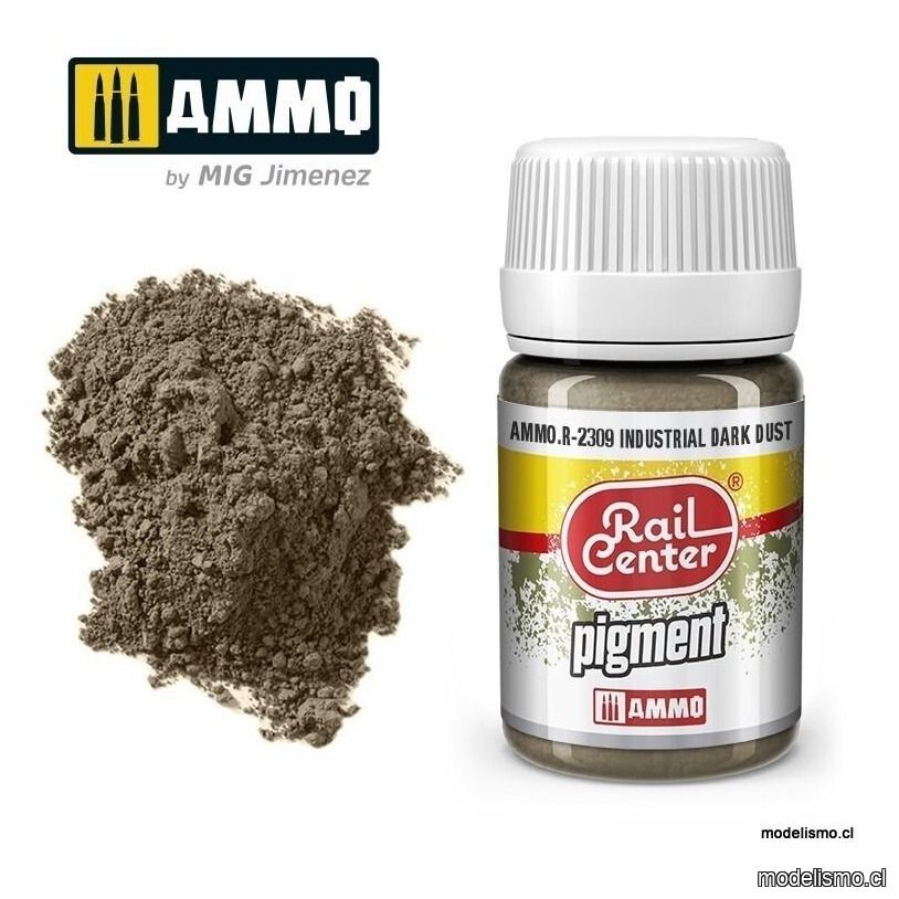 AMMO.R-2309 RAIL-CENTER Pigment Polvo Industrial Oscuro (35 mL)