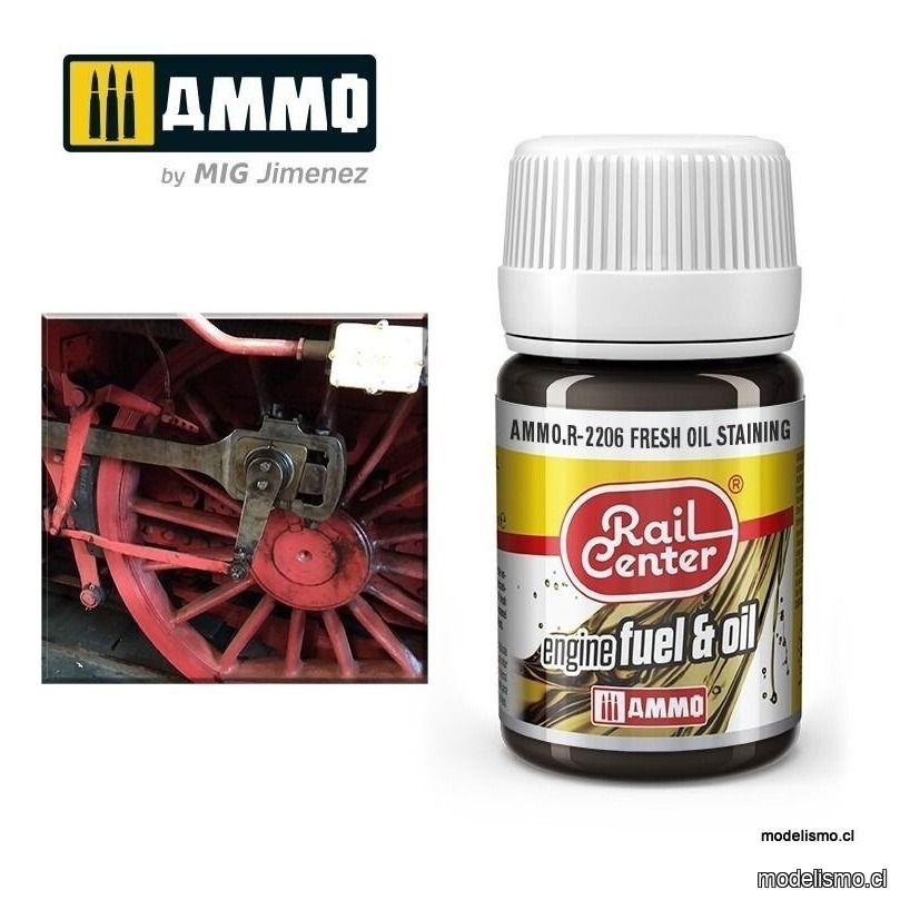 AMMO.R-2206 RAIL-CENTER Manchas de Aceite Fresco (35 mL) AMMO.R-2206 RAIL-CENTER Manchas de Aceite Fresco (35 mL)