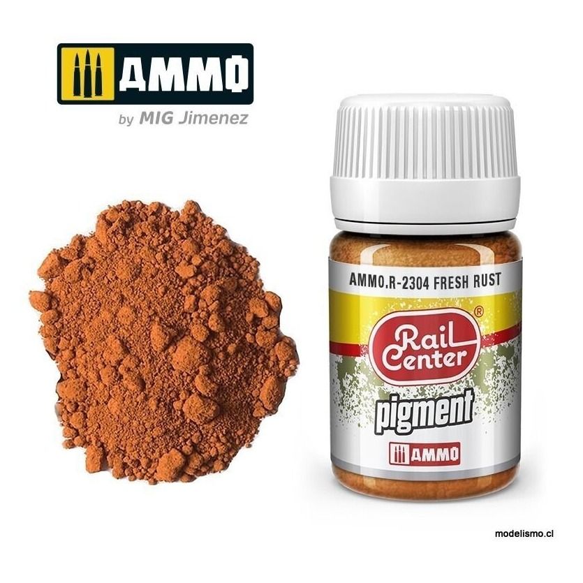 AMMO.R-2304 RAIL-CENTER Pigment Óxido Fresco (35 mL) AMMO.R-2304 RAIL-CENTER Pigment Óxido Fresco (35 mL)