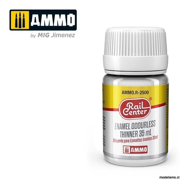 AMMO.R-2500 RAIL-CENTER Diluyente Para Esmaltes Inodoro (35mL)