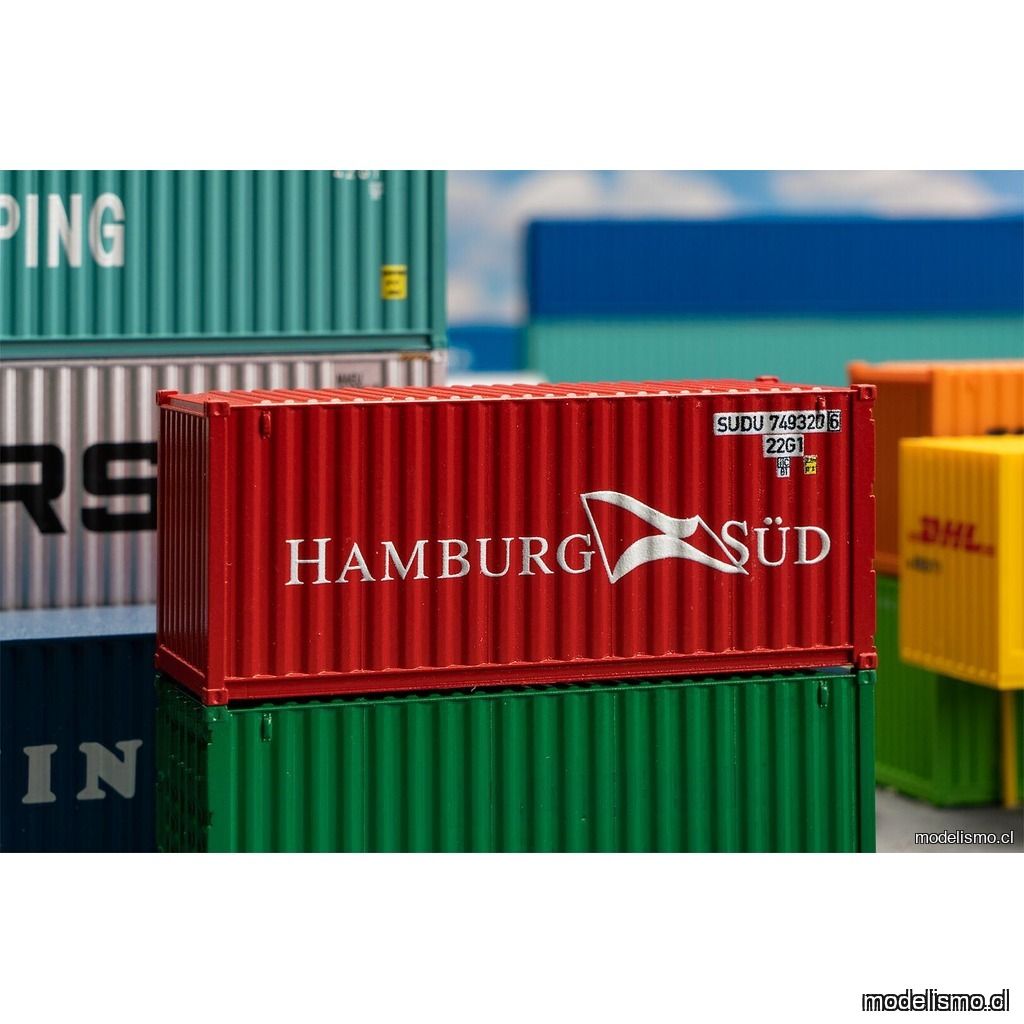 Faller 182001 20’ Container HAMBURG SÜD Faller 182001 20’ Container HAMBURG SÜD