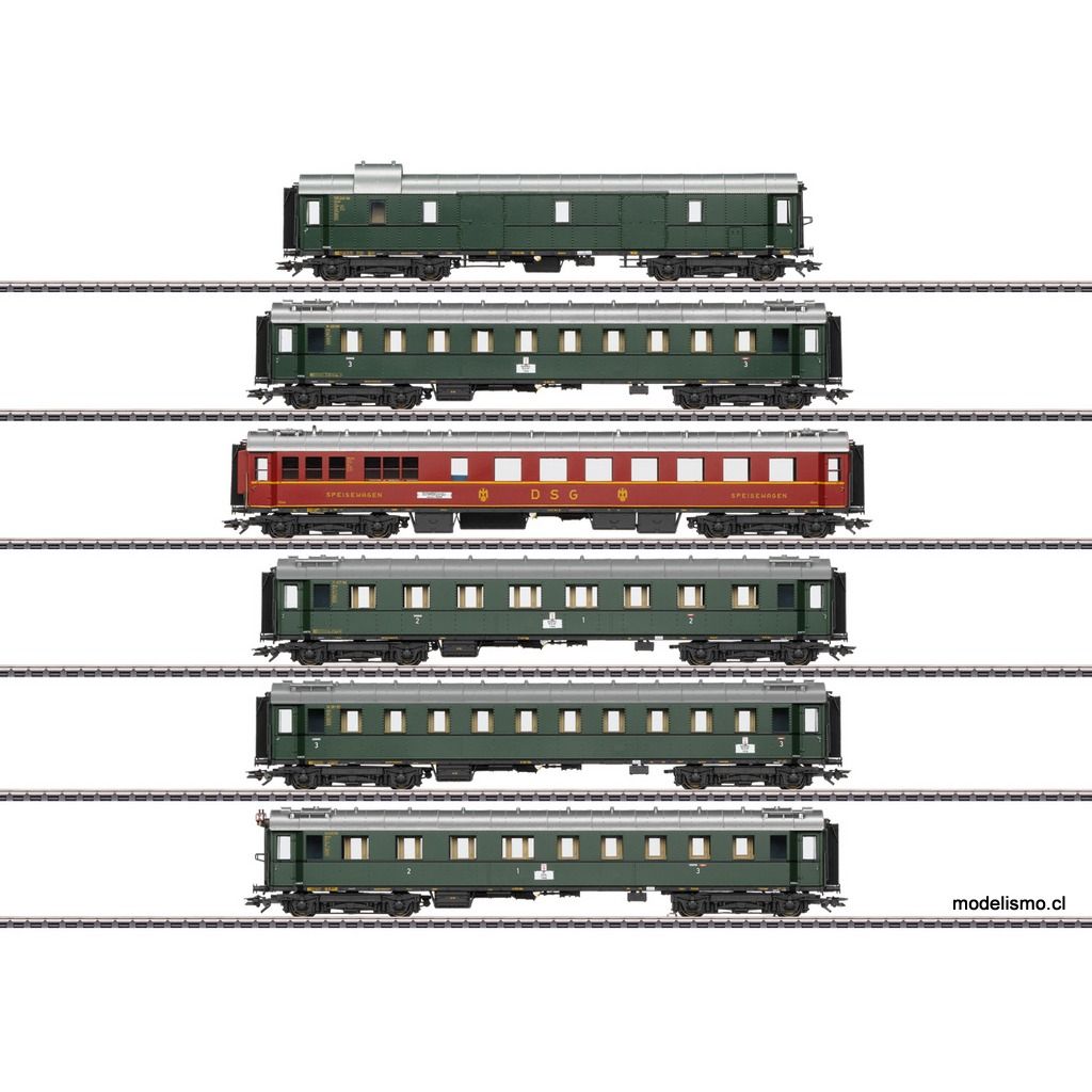 Märklin 42529 Set de coches de expreso del tipo constructivo unificado de 1928 hasta 1930 - usado