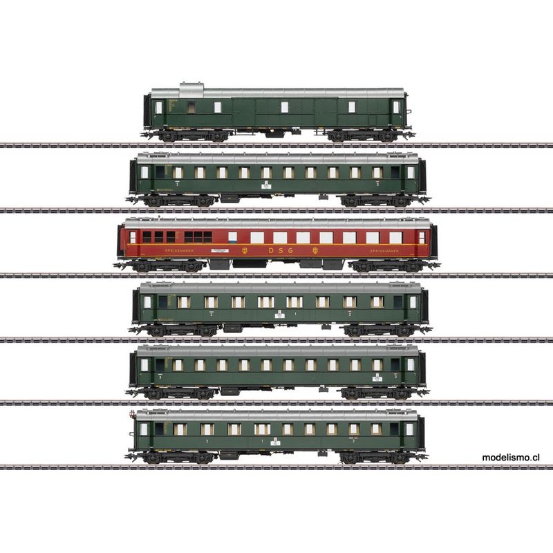 Märklin 42529 Set de coches de expreso del tipo constructivo unificado de 1928 hasta 1930 - usado