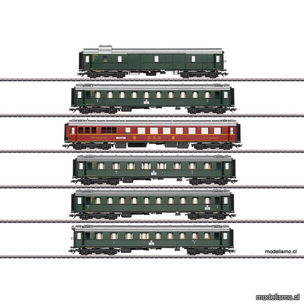 KL Märklin 42529 Set de coches de expreso del tipo constructivo unificado de 1928 hasta 1930 - usado