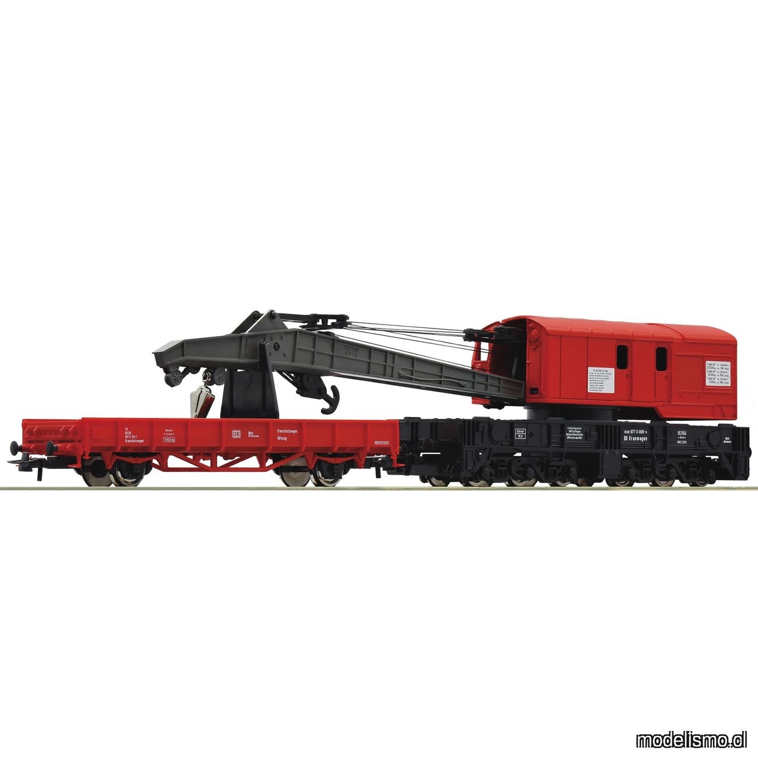 pre orderen Roco 56240 Vagón grúa y vagón búfer, DB AG pre orderen Roco 56240 Vagón grúa y vagón búfer, DB AG