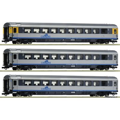 Roco 6200032 Set de 3 piezas (1): Cisalpino, CIS