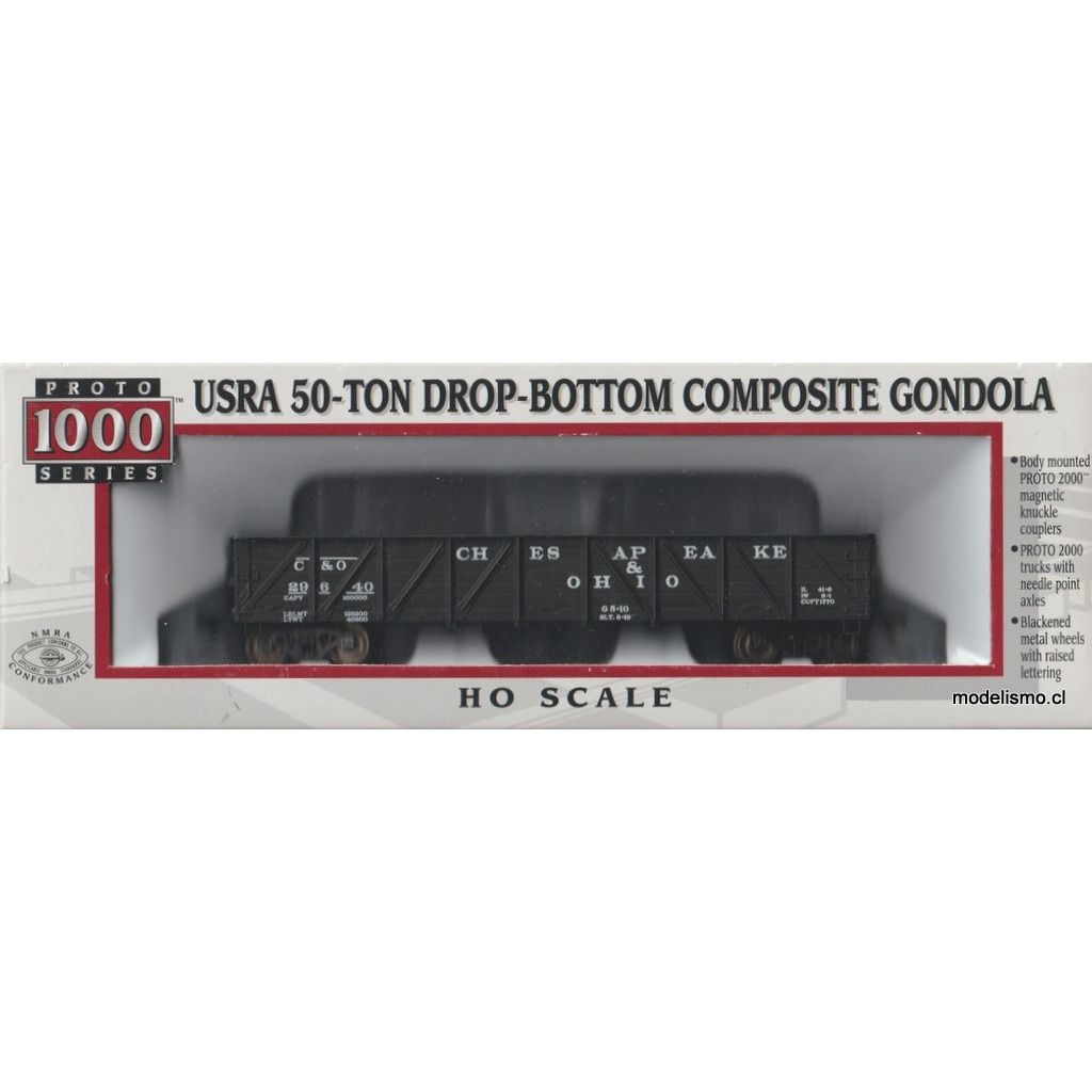 Proto 1000 23951 Chesapeake and Ohio Railway #29640 USRA 50-TON DROP-BOTTOM Proto 1000 23951 Chesapeake and Ohio Railway #29640 USRA 50-TON DROP-BOTTOM
