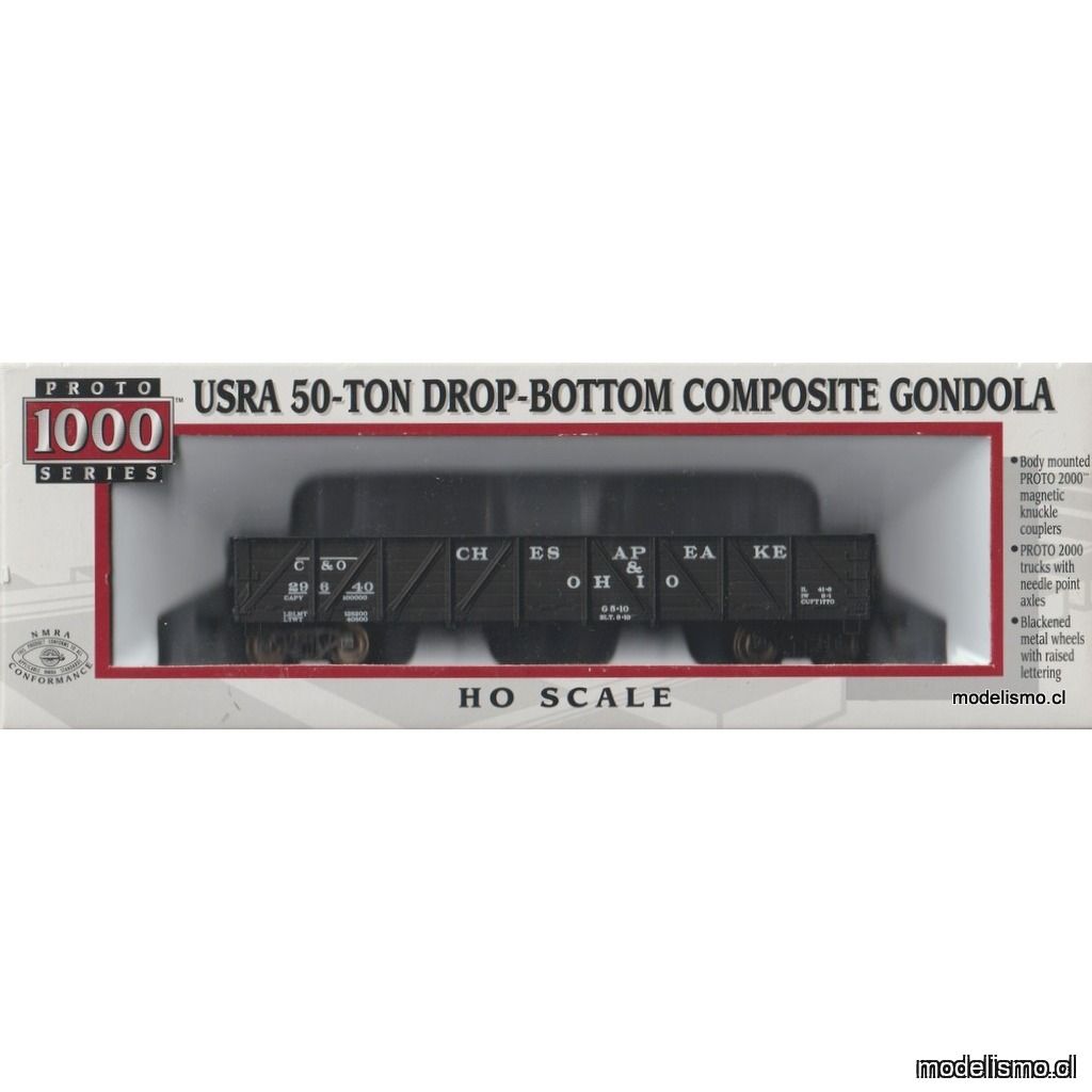 Proto 1000 23951 Chesapeake and Ohio Railway #29640 USRA 50-TON DROP-BOTTOM Proto 1000 23951 Chesapeake and Ohio Railway #29640 USRA 50-TON DROP-BOTTOM
