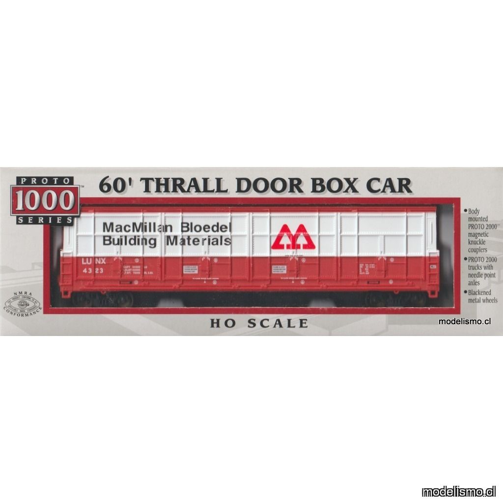 Proto 1000 23936/LUNX #4323 60´ THRALL DOOR BOX CAR Proto 1000 23936/LUNX #4323 60´ THRALL DOOR BOX CAR