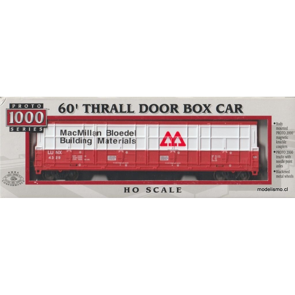 Proto 1000 23937/LUNX #4329 60´ THRALL DOOR BOX CAR Proto 1000 23937/LUNX #4329 60´ THRALL DOOR BOX CAR