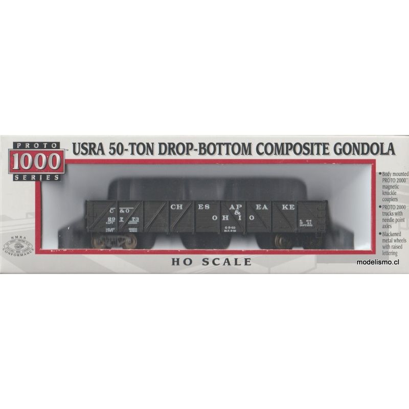 Proto 1000 23952 Chesapeake and Ohio Railway #29773 USRA 50-TON DROP-BOTTOM Proto 1000 23952 Chesapeake and Ohio Railway #29773 USRA 50-TON DROP-BOTTOM