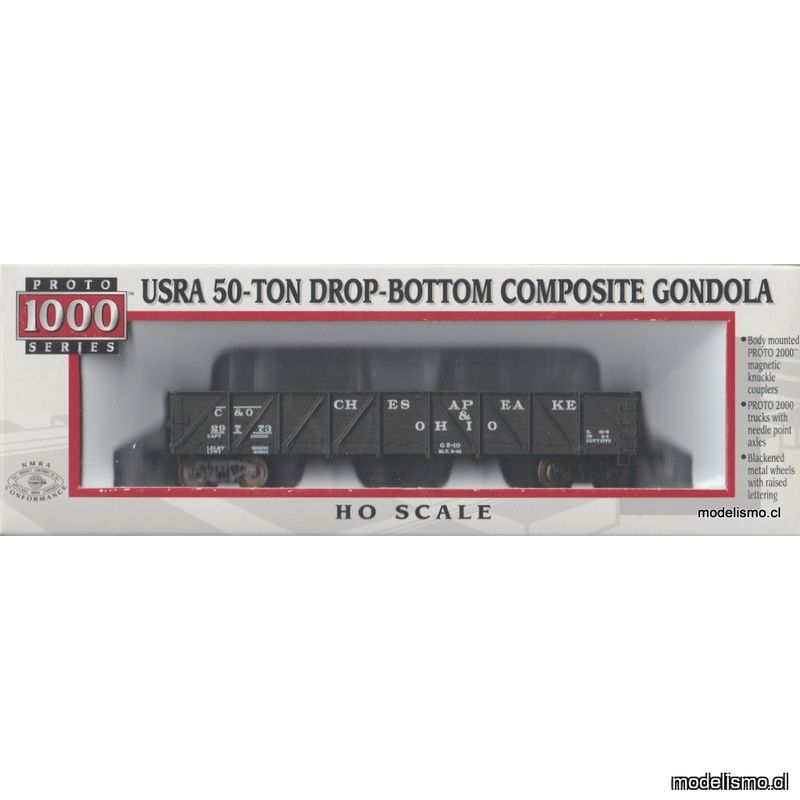 Proto 1000 23952 Chesapeake and Ohio Railway #29773 USRA 50-TON DROP-BOTTOM Proto 1000 23952 Chesapeake and Ohio Railway #29773 USRA 50-TON DROP-BOTTOM