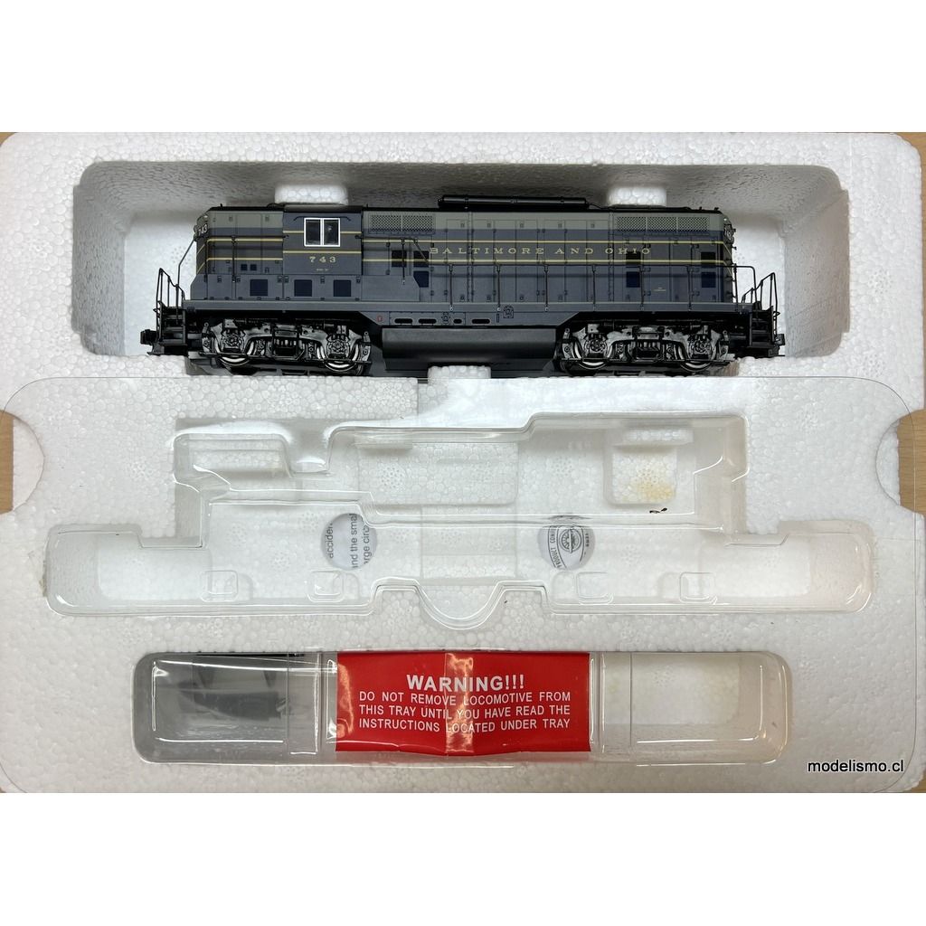 Proto 2000 GP7 Locomotive 23243 Baltimore and Ohio Railroad #743 w/Steam Generator - DCC Ready Proto 2000 GP7 Locomotive 23243 Baltimore and Ohio Railroad #743 w/Steam Generator - DCC Ready