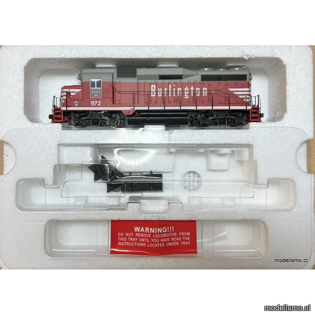Proto 2000 GP30 Locomotive 23111 Chicago, Burlington and Quincy Railroad #972 GP30 Phase II w/Dynamic Brakes - DCC Ready Proto 2000 GP30 Locomotive 23111 Chicago, Burlington and Quincy Railroad #972 GP30 Phase II w/Dynamic Brakes - DCC Ready