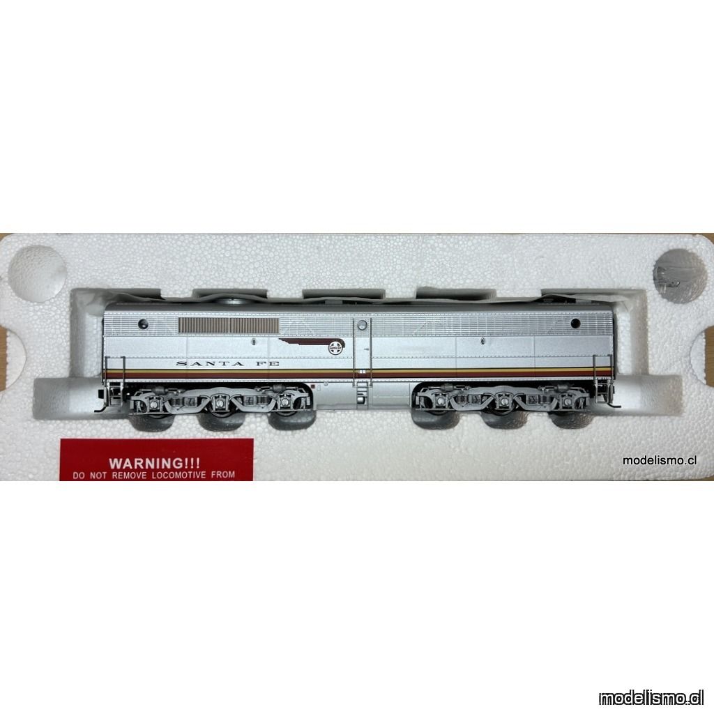 Proto 2000 PB Locomotive 21654 Atchison, Topeka and Santa Fe #51A Unpowered B-unit w/Dynamic Brakes - sin motor Proto 2000 PB Locomotive 21654 Atchison, Topeka and Santa Fe #51A Unpowered B-unit w/Dynamic Brakes - sin motor