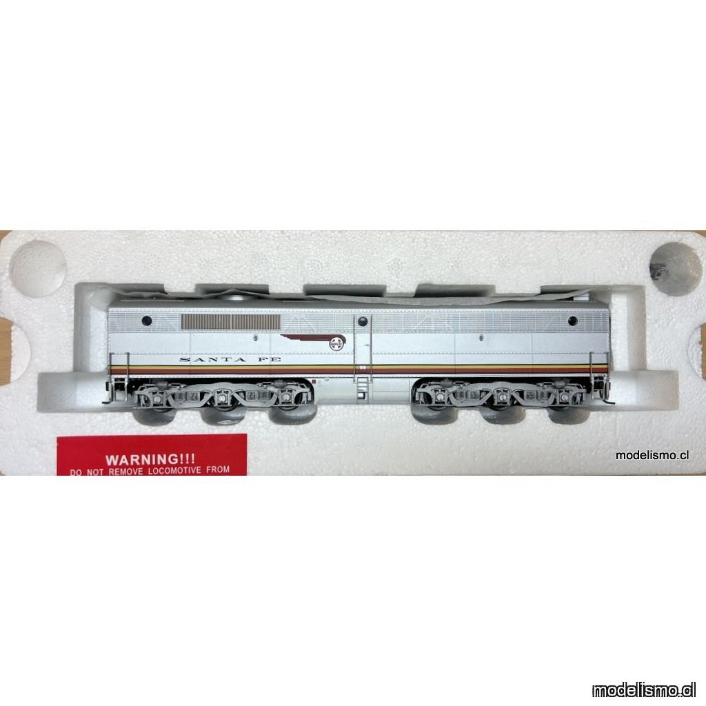 Proto 2000 PB Locomotive 21655 Atchison, Topeka and Santa Fe #52A Unpowered B-unit w/Dynamic Brakes - sin motor Proto 2000 PB Locomotive 21655 Atchison, Topeka and Santa Fe #52A Unpowered B-unit w/Dynamic Brakes - sin motor