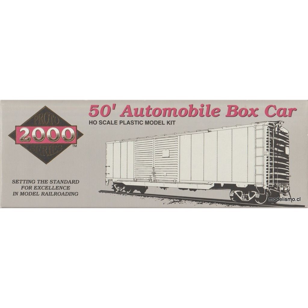 Proto 2000 50' Automobile Box Car w/dreadnaught ends Chicago, Burlington and Quincy Railroad #48028 - kit Proto 2000 50' Automobile Box Car w/dreadnaught ends Chicago, Burlington and Quincy Railroad #48028 - kit