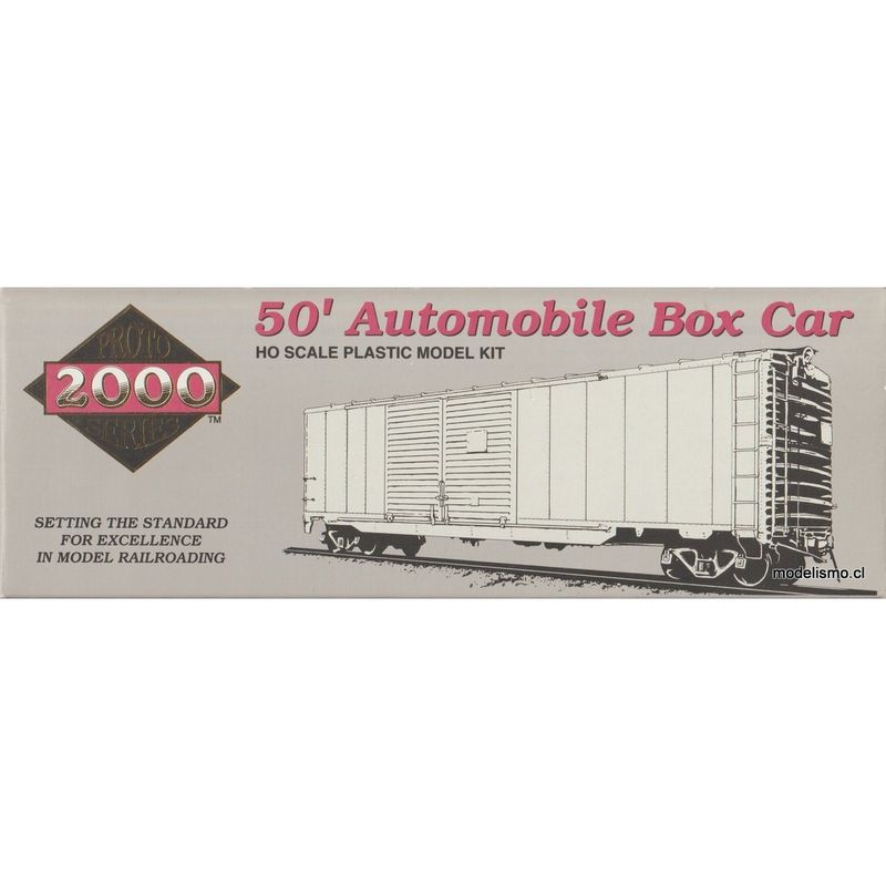 Proto 2000 50' Automobile Box Car w/dreadnaught ends Chicago, Burlington and Quincy Railroad #48028 - kit