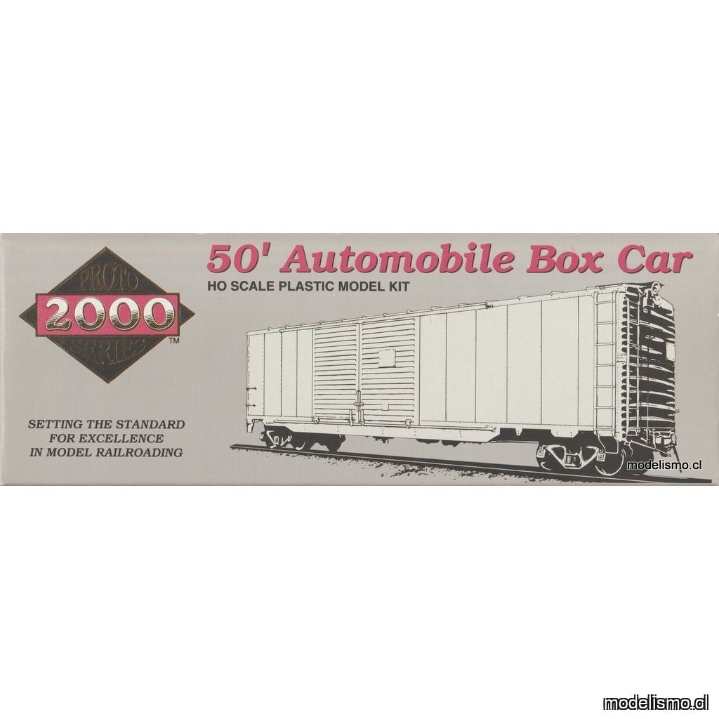 Proto 2000 50' Automobile Box Car w/dreadnaught ends Chicago, Burlington and Quincy Railroad #48119 - kit