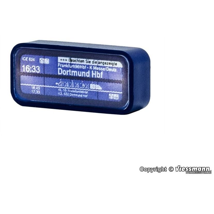 Viessmann 1398 H0 Pantalla de destino moderna con iluminación LED