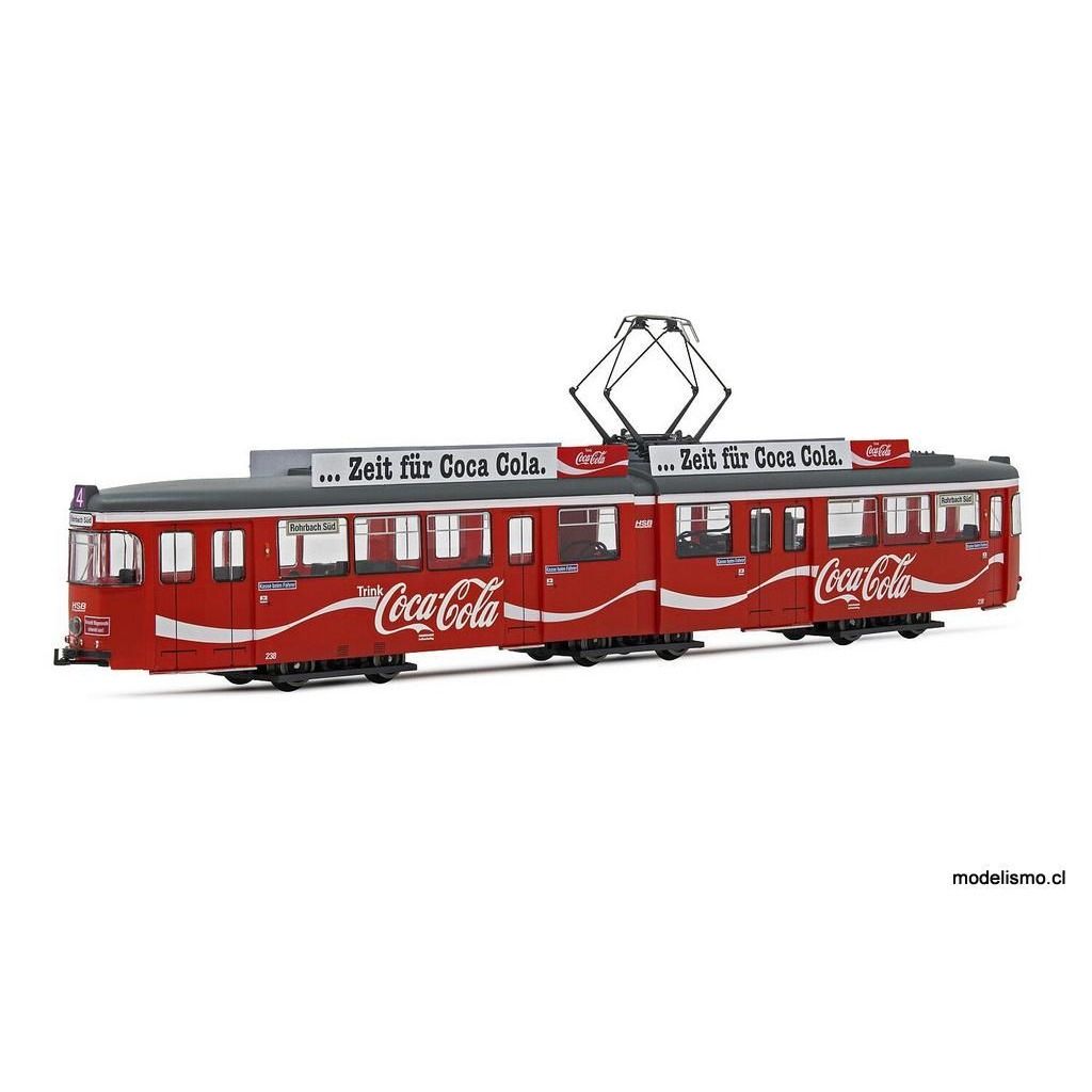 Rivarossi HR2861D tranvía DUEWAG GT6, "Coca-Cola" con DCC Rivarossi HR2861D tranvía DUEWAG GT6, "Coca-Cola" con DCC