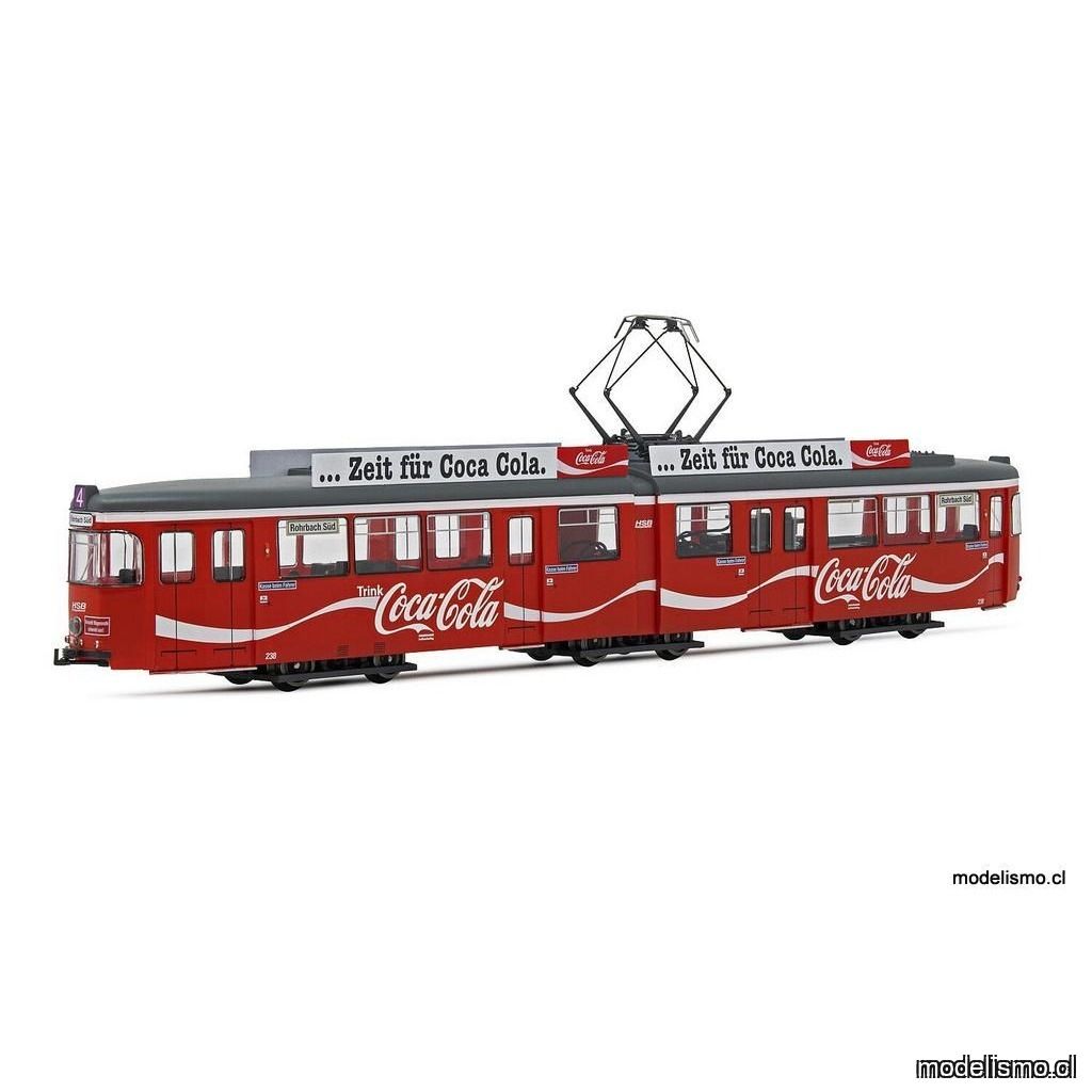 Rivarossi HR2861D tranvía DUEWAG GT6, "Coca-Cola" con DCC Rivarossi HR2861D tranvía DUEWAG GT6, "Coca-Cola" con DCC