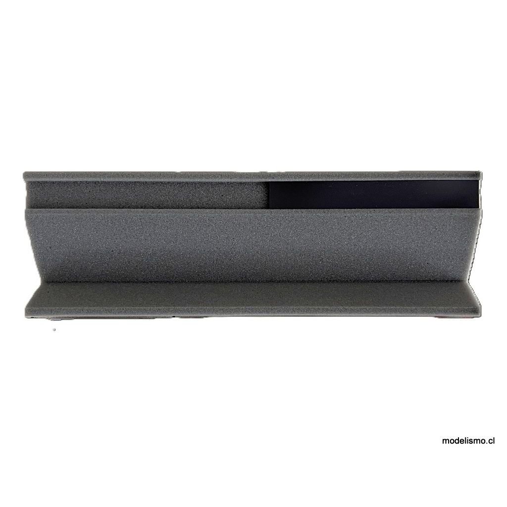 Bandeja de servicio de tren de espuma H0/TT de 32cm, gris, con cinta magnética