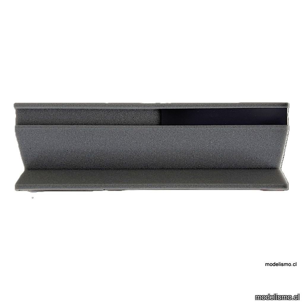 Bandeja de servicio de tren de espuma H0/TT de 32cm, gris, con cinta magnética Bandeja de servicio de tren de espuma H0/TT de 32cm, gris, con cinta magnética