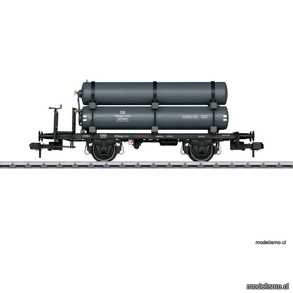 KL Märklin 58060 Vagón de caldera para producto de servicio con recipientes de gas - usado KL Märklin 58060 Vagón de caldera para producto de servicio con recipientes de gas - usado