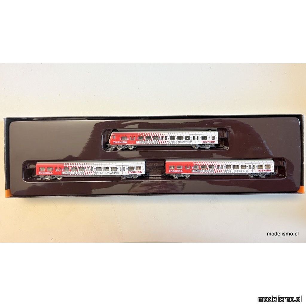 KL Märklin Z 8783 Tren de vagones de cercanías "Toshiba" de la DB - usado