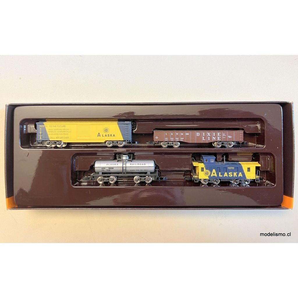 Märklin 8686 Juego de vagones de carga estadounidenses de 4 piezas - usado