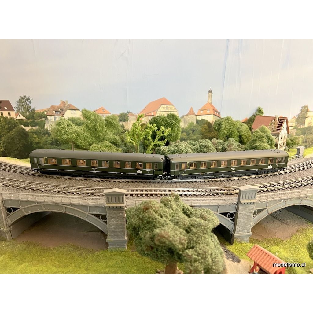 Märklin 43259 Vagón de plataforma para turismos "Berlin-Hamburg" SET Reichsadler DRG EP 2 - usado Märklin 43259 Vagón de plataforma para turismos "Berlin-Hamburg" SET Reichsadler DRG EP 2 - usado