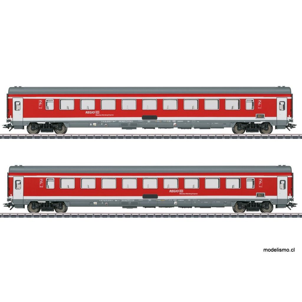 Märklin 42989 Set de coches de tren de viajeros 2 "Expreso Múnich-Núremberg" - usado Märklin 42989 Set de coches de tren de viajeros 2 "Expreso Múnich-Núremberg" - usado