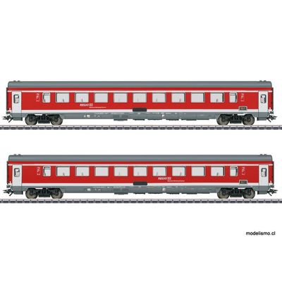 Märklin 42989 Set de coches de tren de viajeros 2 "Expreso Múnich-Núremberg" - usado Märklin 42989 Set de coches de tren de viajeros 2 "Expreso Múnich-Núremberg" - usado