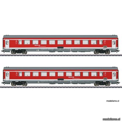 KL Märklin 42989 Set de coches de tren de viajeros 2 "Expreso Múnich-Núremberg" - usado KL Märklin 42989 Set de coches de tren de viajeros 2 "Expreso Múnich-Núremberg" - usado