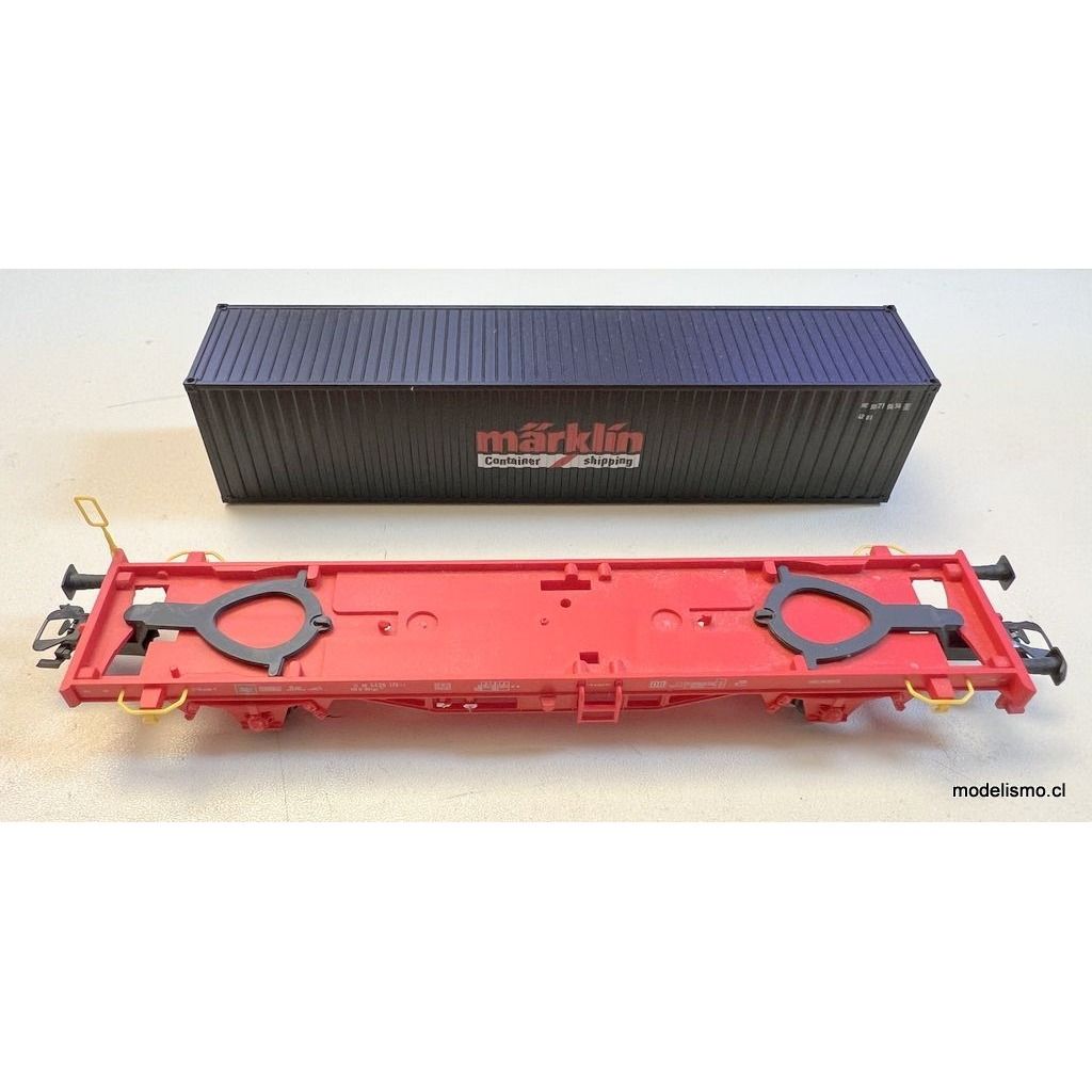 Märklin 47583 Vagones portacontenedores Lgs 580 - usado, mal estado