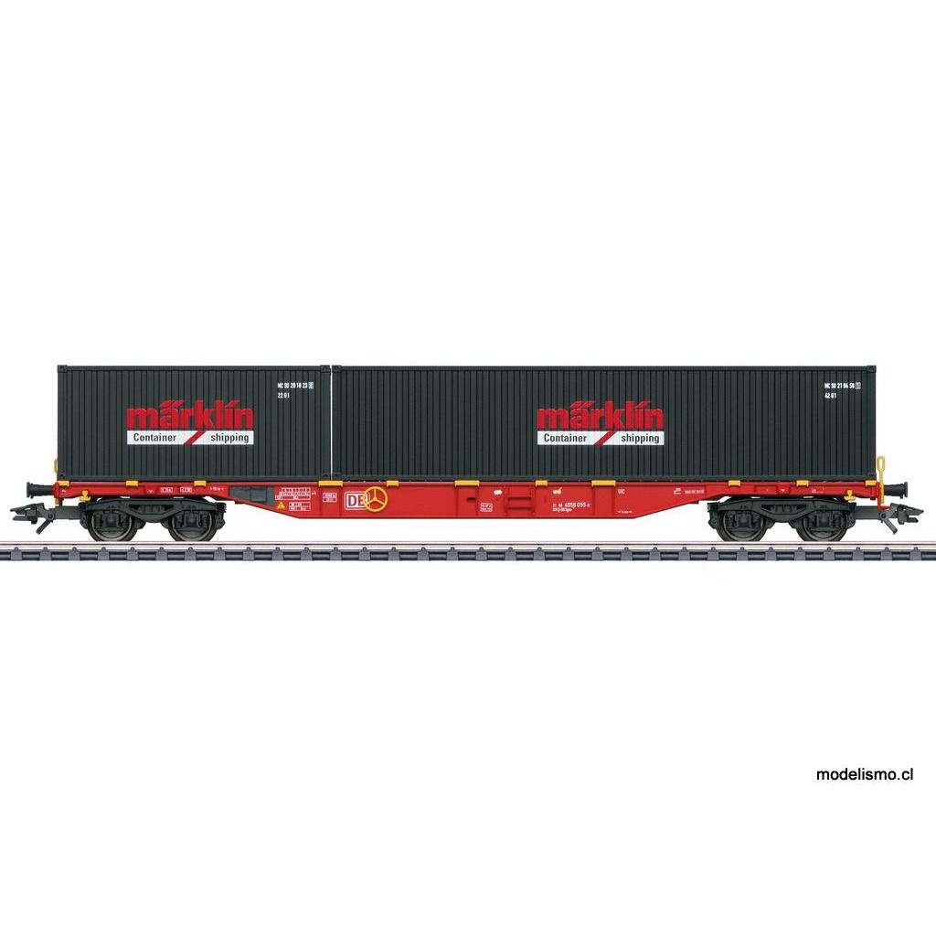 Märklin 47133 Vagón portacontenedores tipo constructivo Sgns 691 - usado