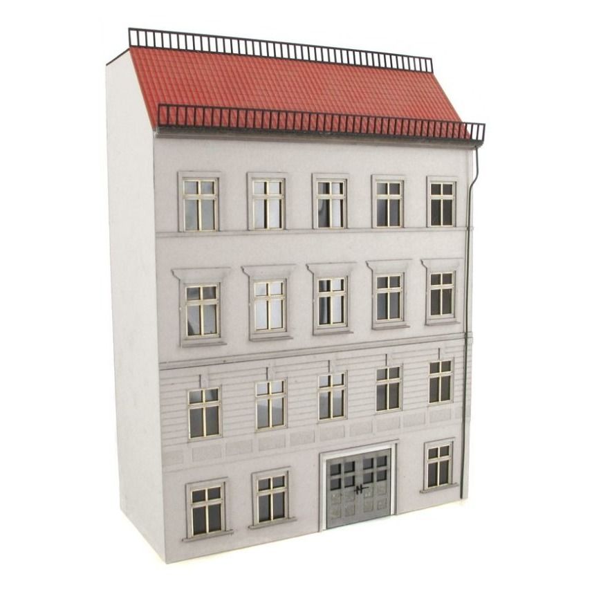 Modellbahn Union MU-H0-H00195 H0 Casa adosada en medio relieve 03 Gris Modellbahn Union MU-H0-H00195 H0 Casa adosada en medio relieve 03 Gris
