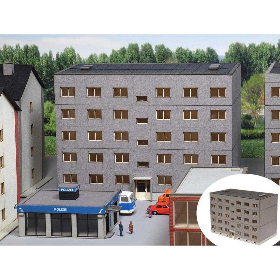 Modellbahn Union MU-H0-H00273 Edificio prefabricado H0 WBS 70 Casa de 5 plantas Modellbahn Union MU-H0-H00273 Edificio prefabricado H0 WBS 70 Casa de 5 plantas