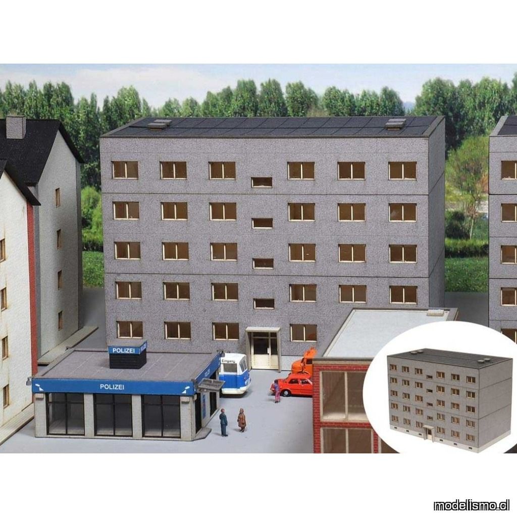 Modellbahn Union MU-H0-H00273 Edificio prefabricado H0 WBS 70 Casa de 5 plantas Modellbahn Union MU-H0-H00273 Edificio prefabricado H0 WBS 70 Casa de 5 plantas