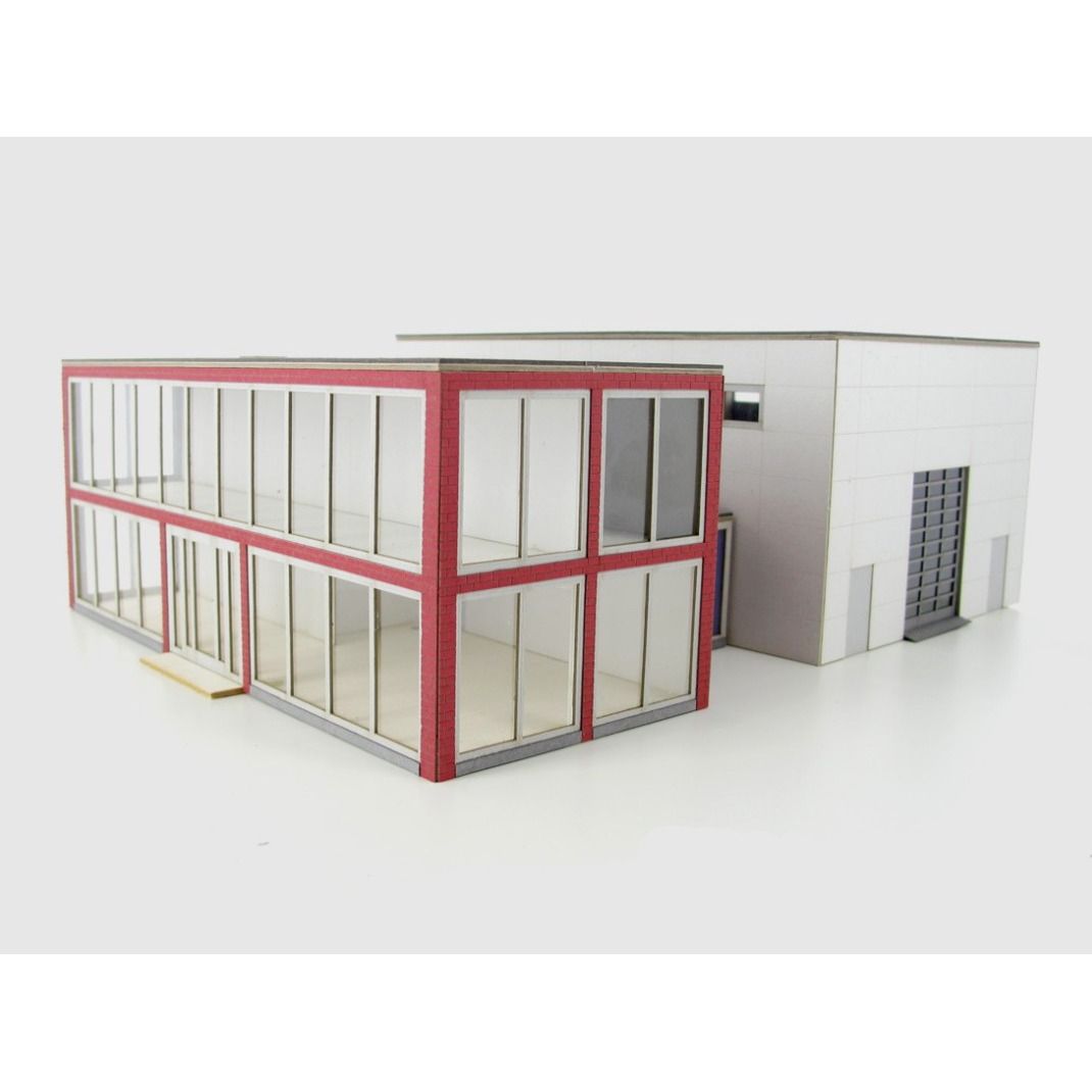 Modellbahn Union MU-H0-i00078 H0 Moderno almacén comercial con oficina Modellbahn Union MU-H0-i00078 H0 Moderno almacén comercial con oficina