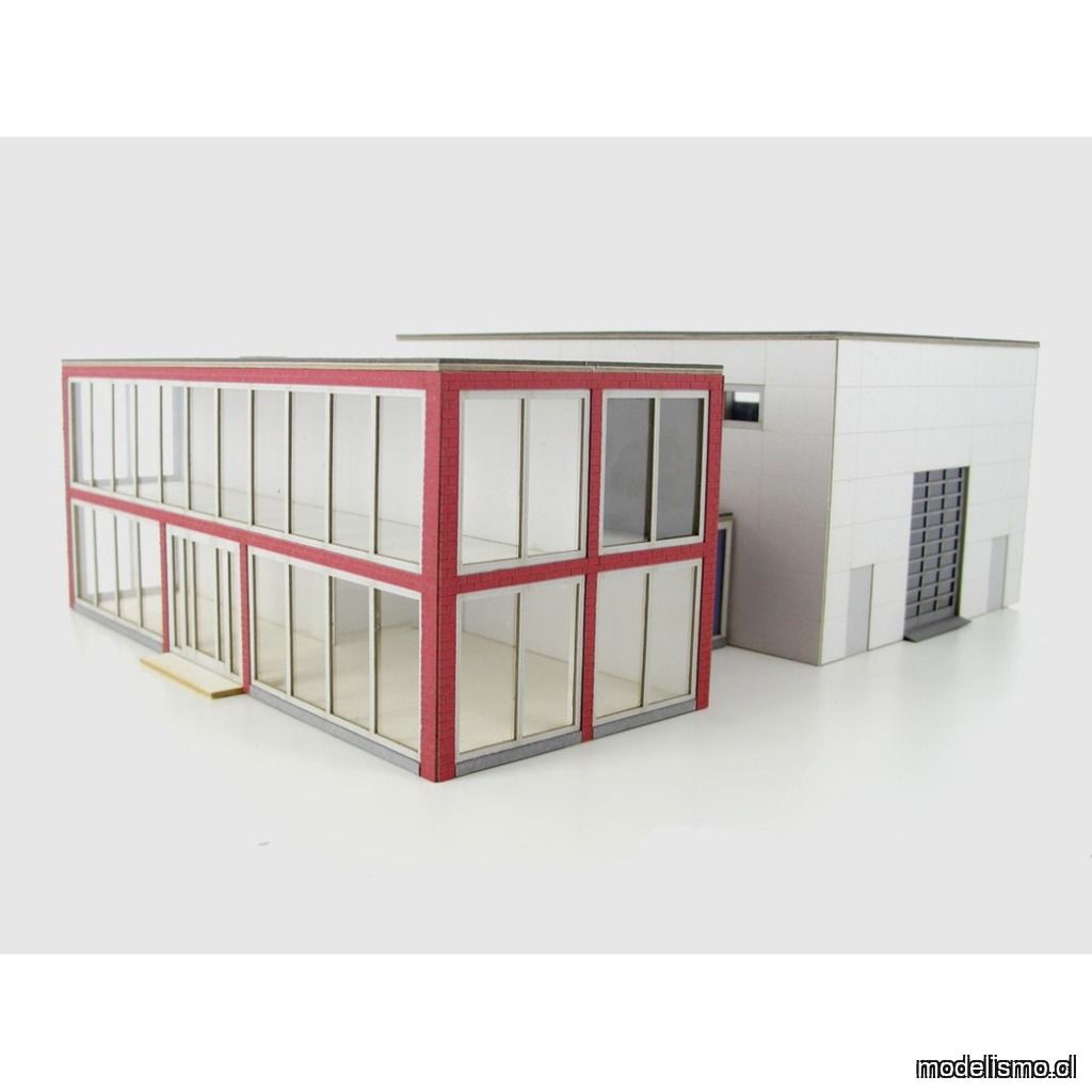 Modellbahn Union MU-H0-i00078 H0 Moderno almacén comercial con oficina Modellbahn Union MU-H0-i00078 H0 Moderno almacén comercial con oficina